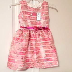 Rose gold and pink sleeveless dress